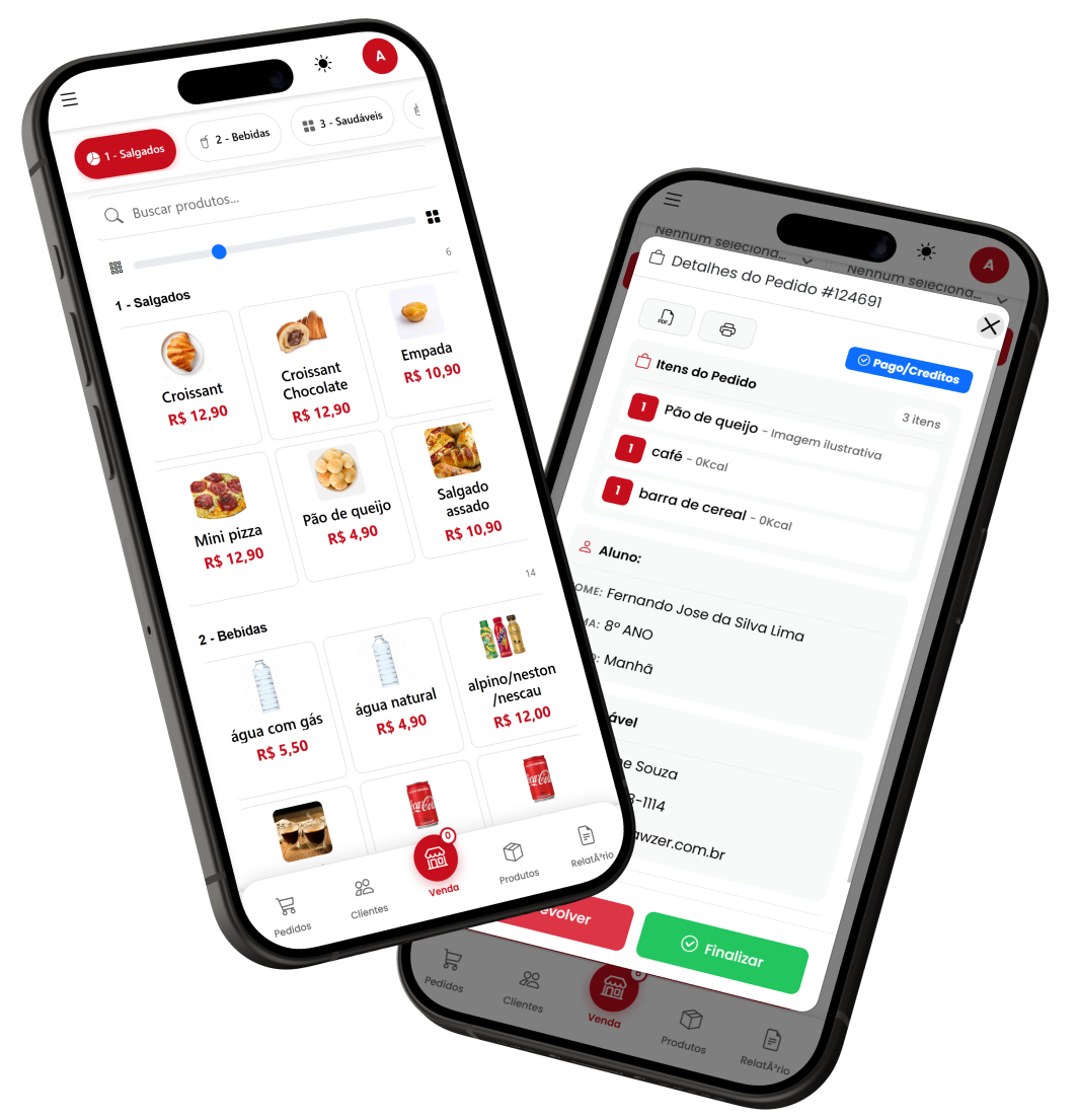 Lancher - Criancas usando tablets para fazer pedidos